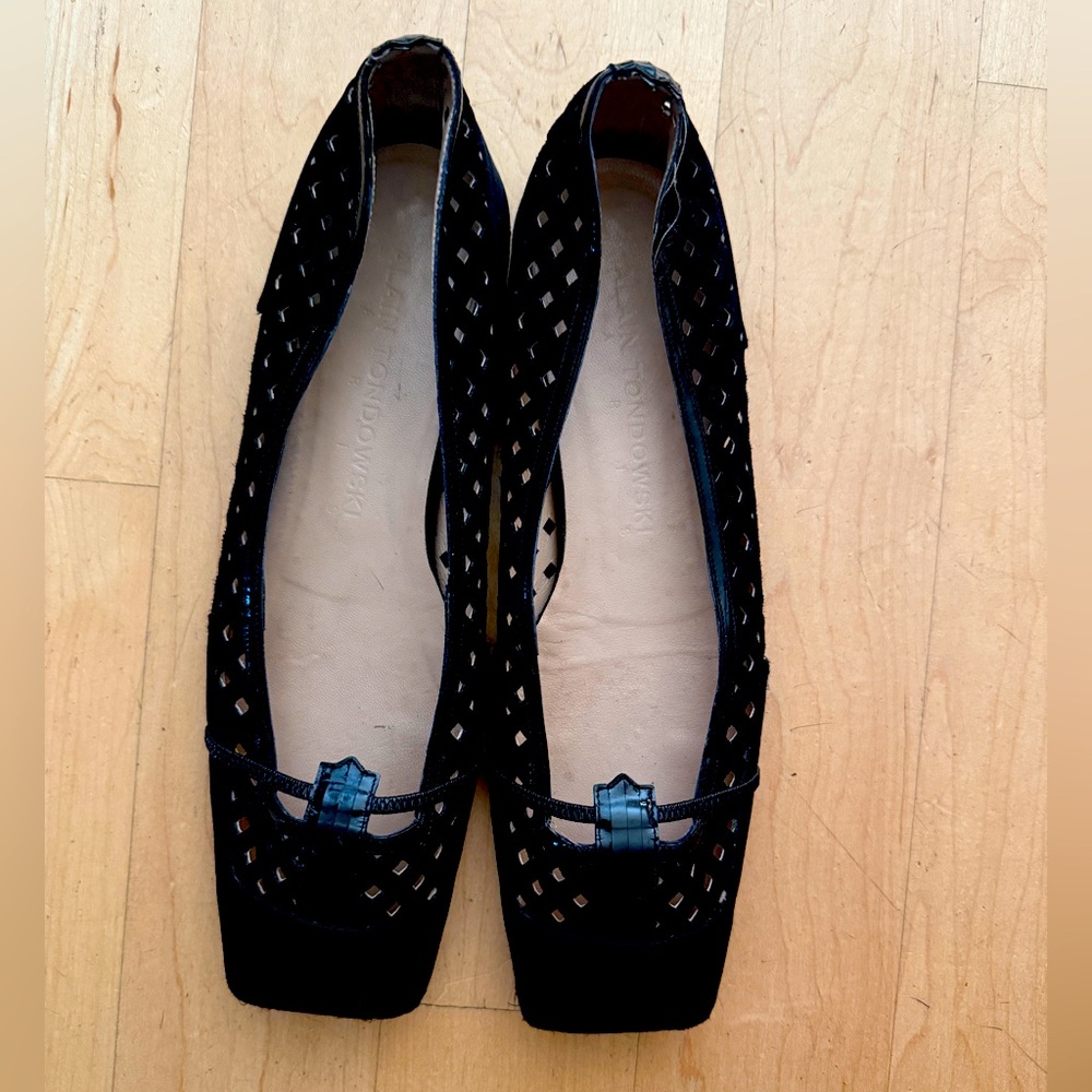 Alain Tondowski  black flats, european size 39 1/2